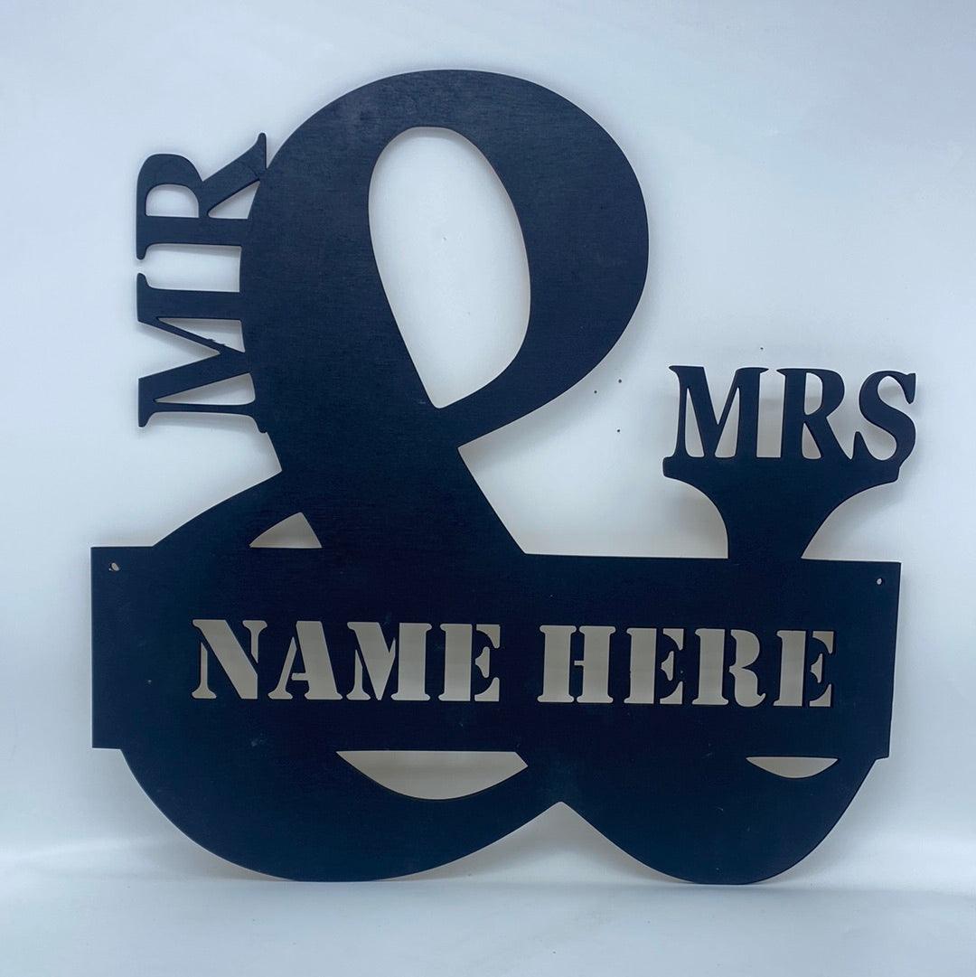 Mr. and Mrs. Monogram - Northern Hart Designs