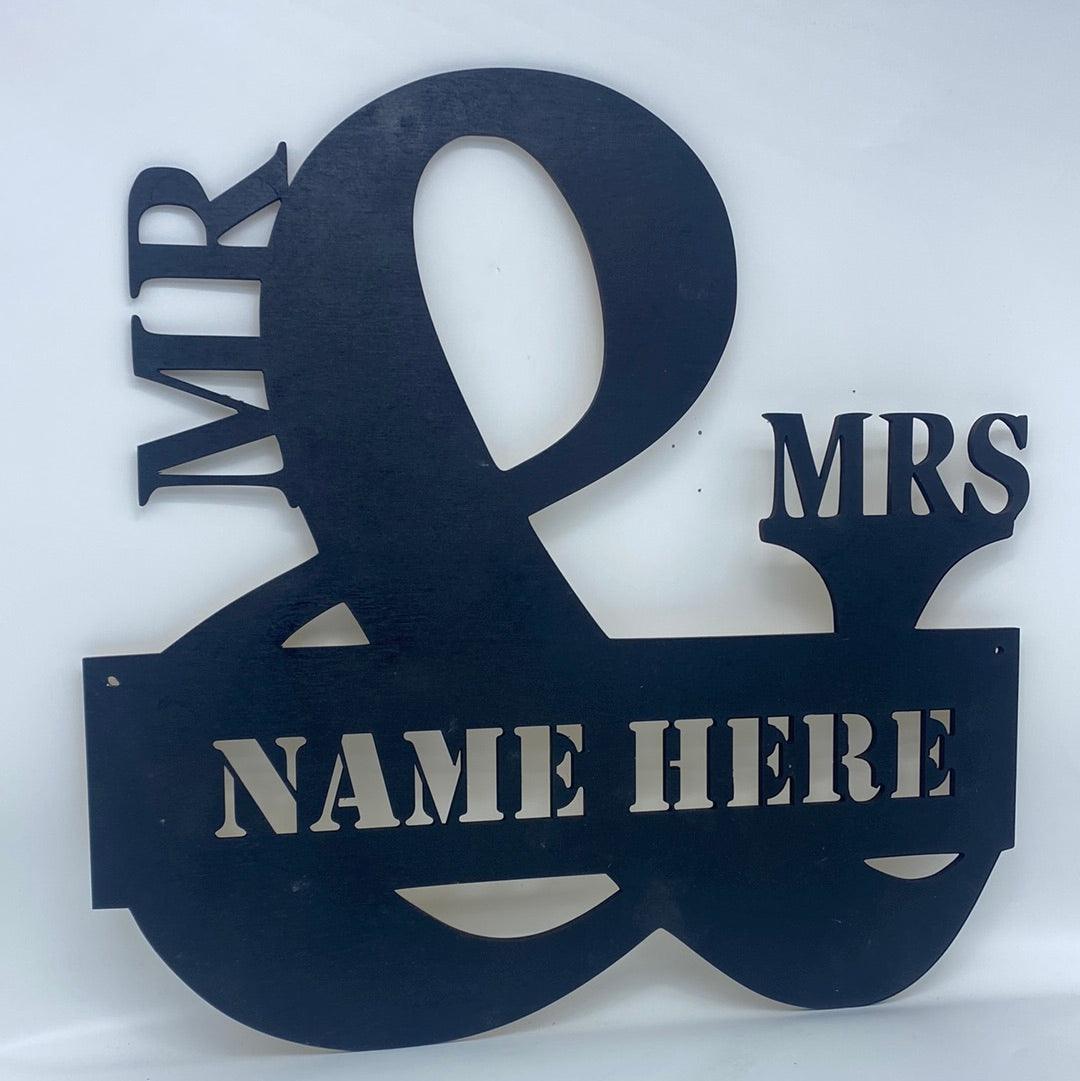 Mr. and Mrs. Monogram - Northern Hart Designs
