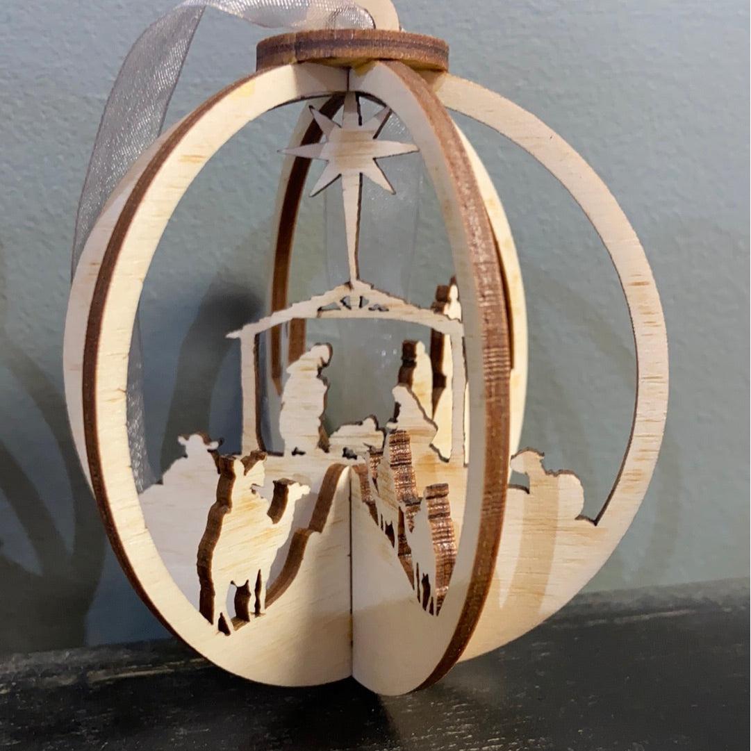 Nativity Scene Ornament - Northern Heart Designs