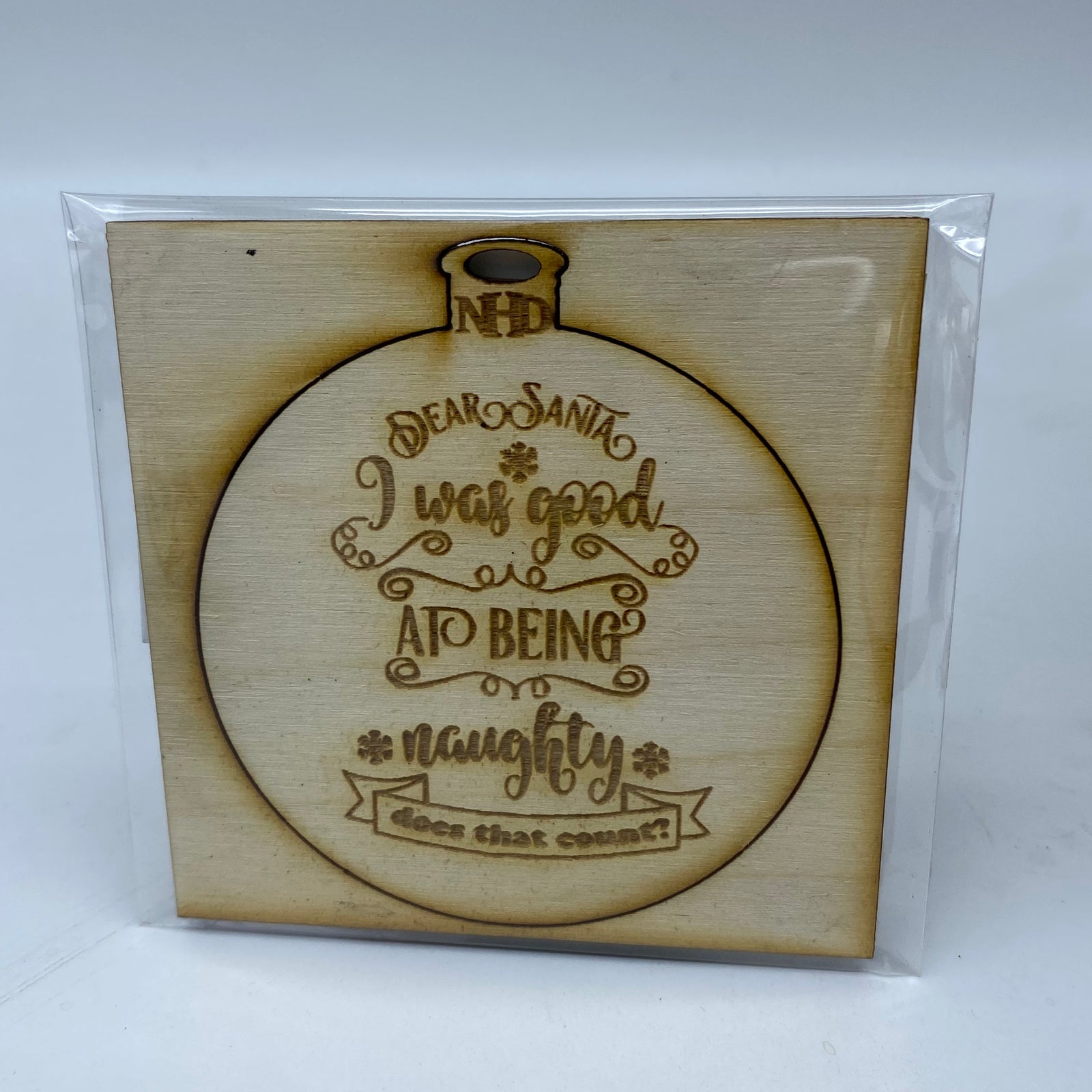 Naughty list ornament - Northern Heart Designs