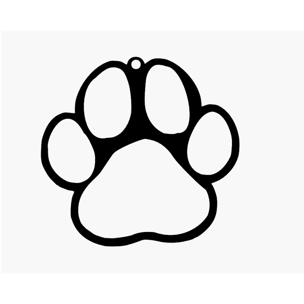 Paw Print Ornament
