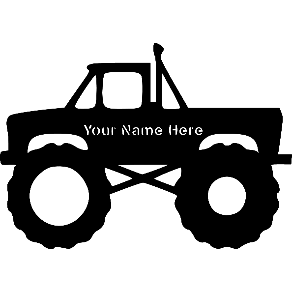 Personalized Monster Truck - Northern Hart Designs