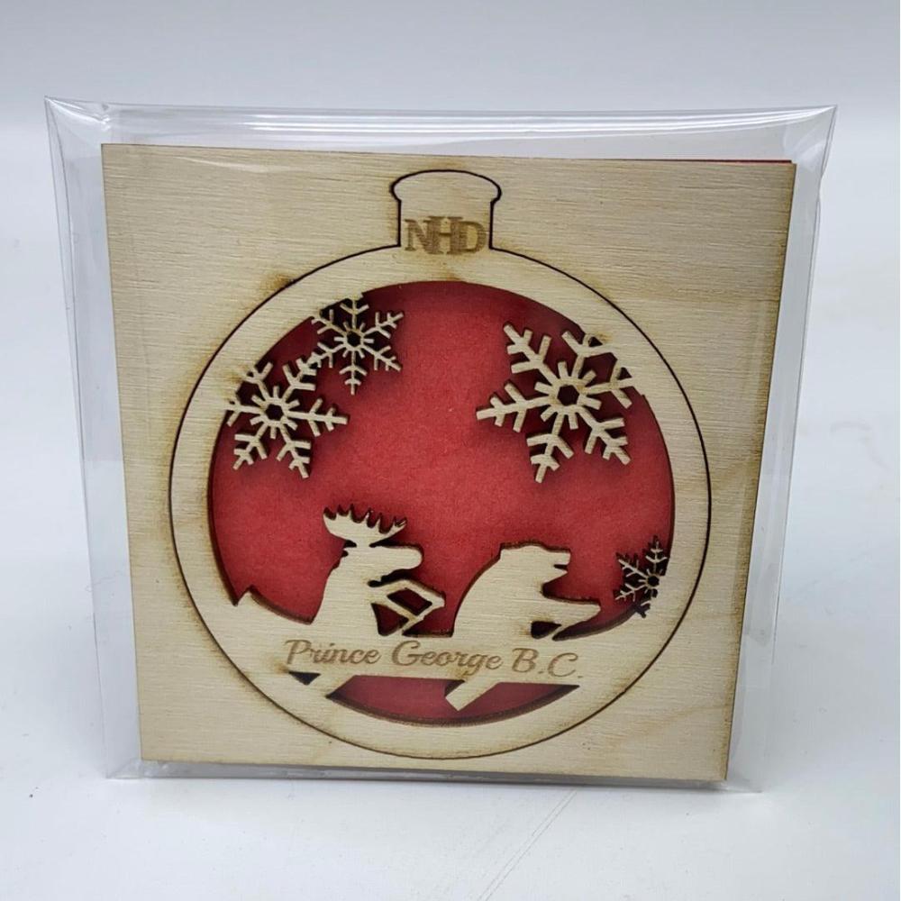 Pg bear & moose ornament - Northern Heart Designs