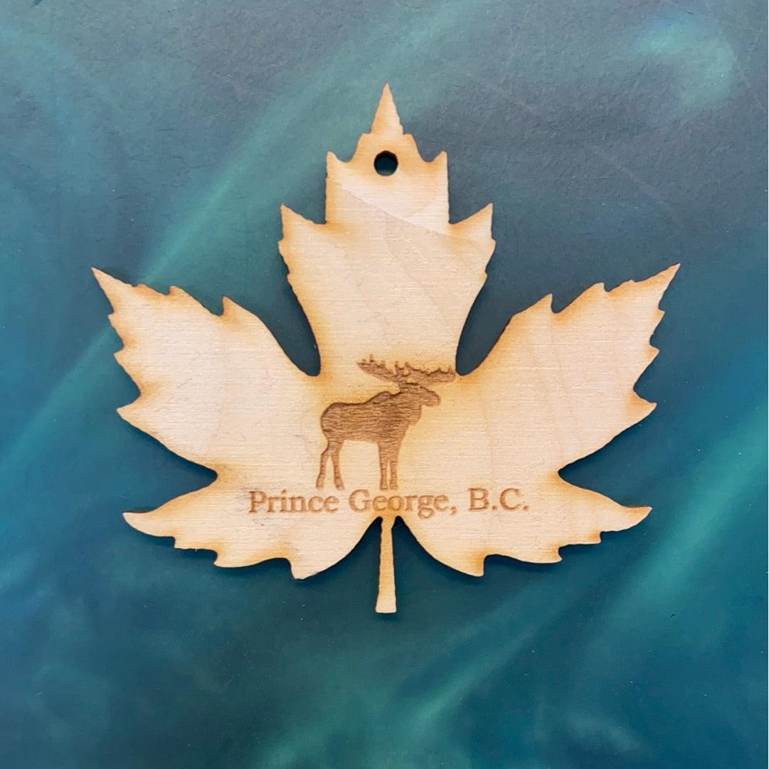 Pg ornament w/moose - Northern Heart Designs