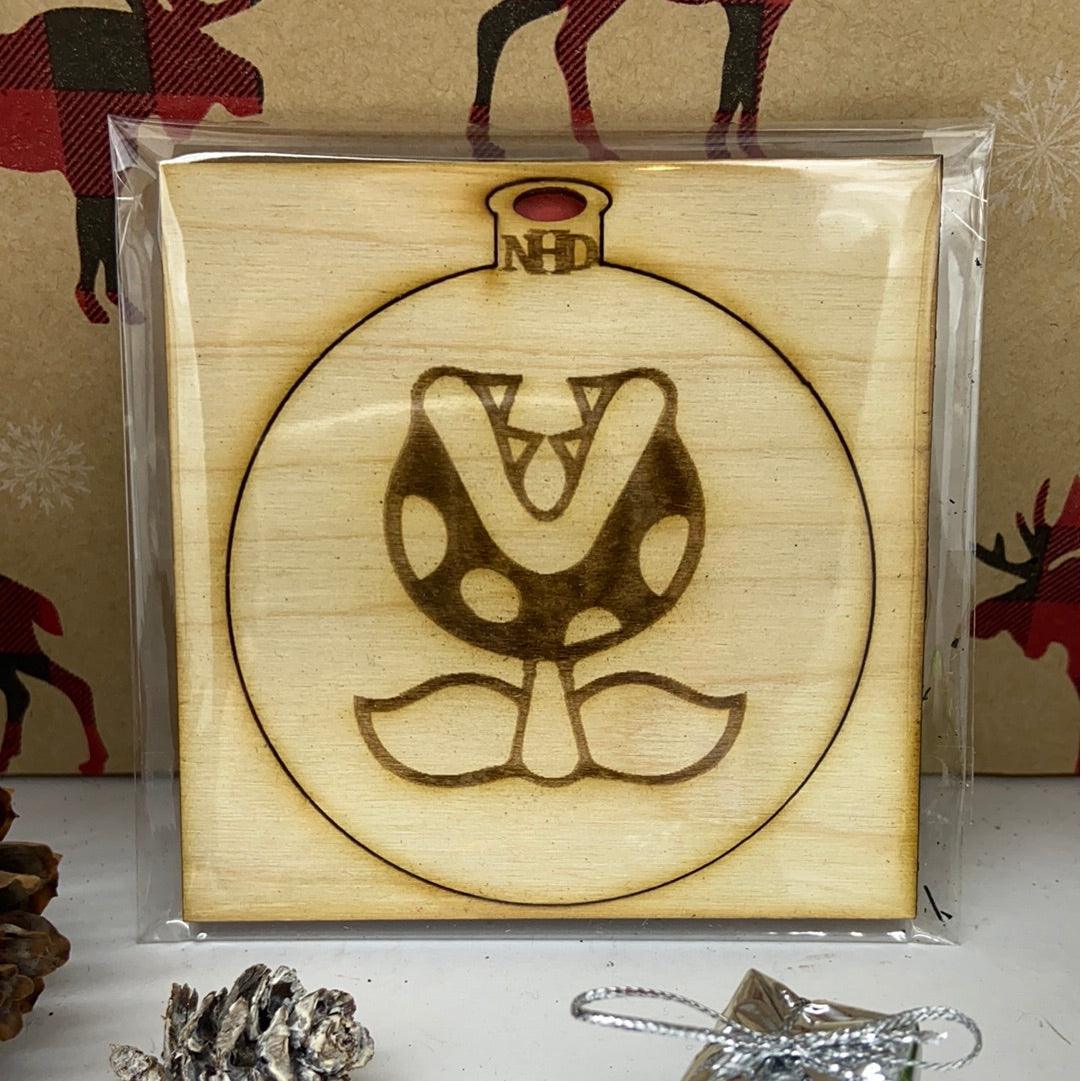 Piranha plant ornament - Northern Heart Designs