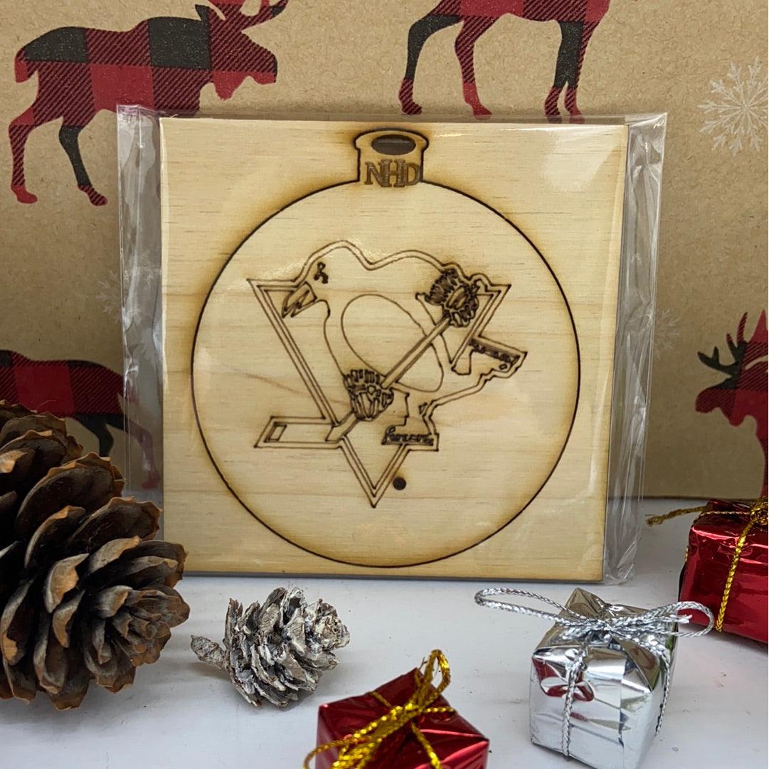 Pittsburgh Penguins ornament - Northern Heart Designs