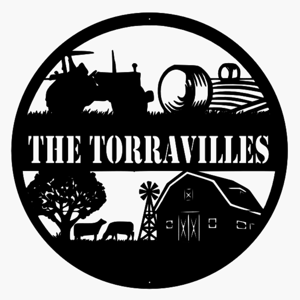 Round Farm Scene - Northern Heart Designs