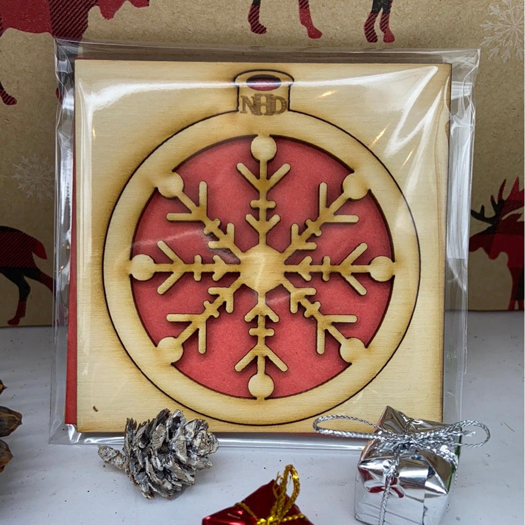 Round snowflake ornament - Northern Heart Designs