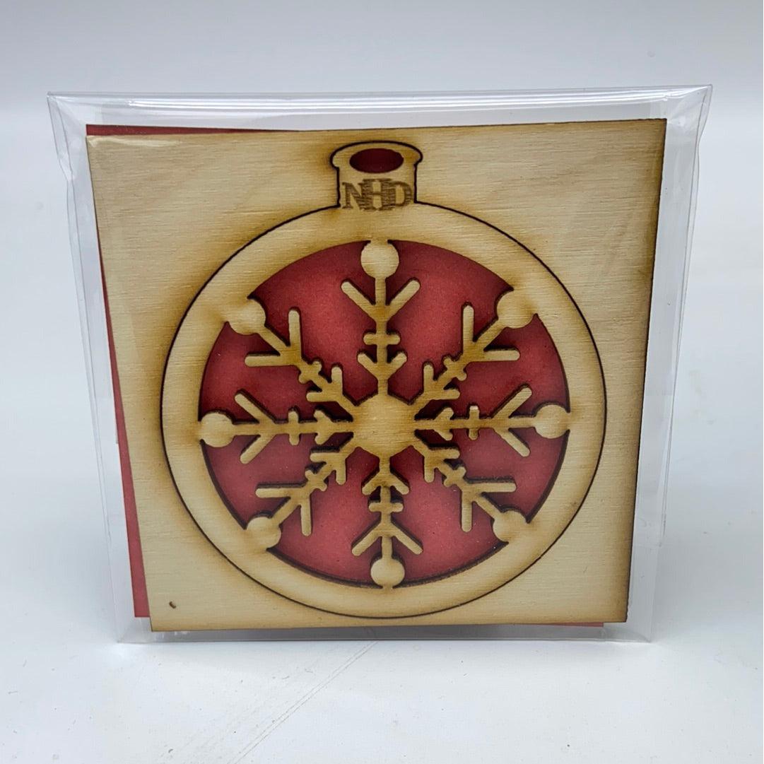 Round snowflake ornament - Northern Heart Designs