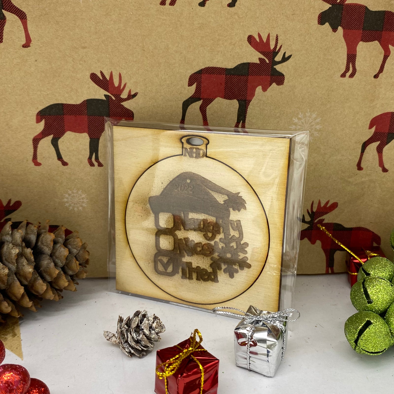 Santa's list ornament - Northern Heart Designs