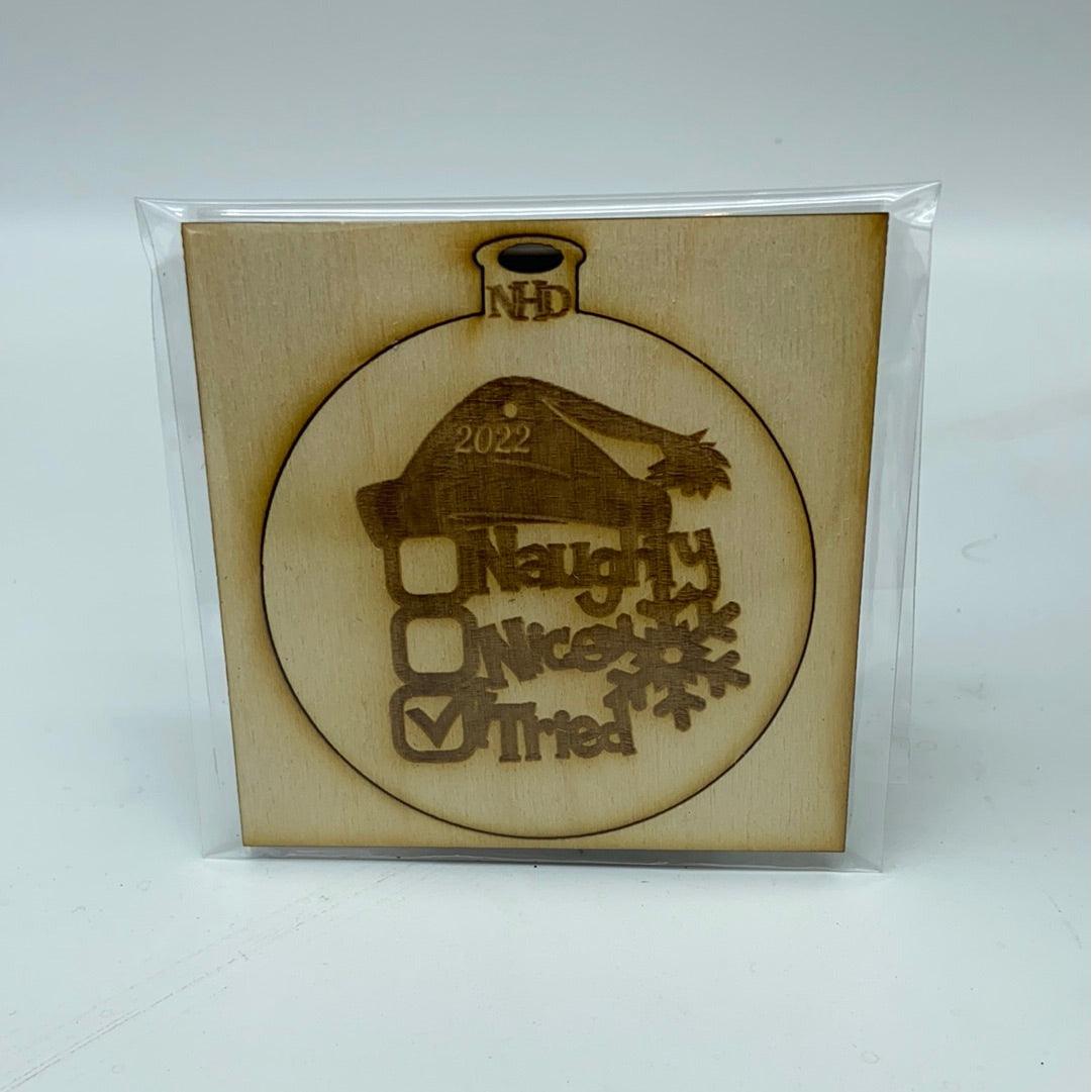 Santa's list ornament - Northern Heart Designs