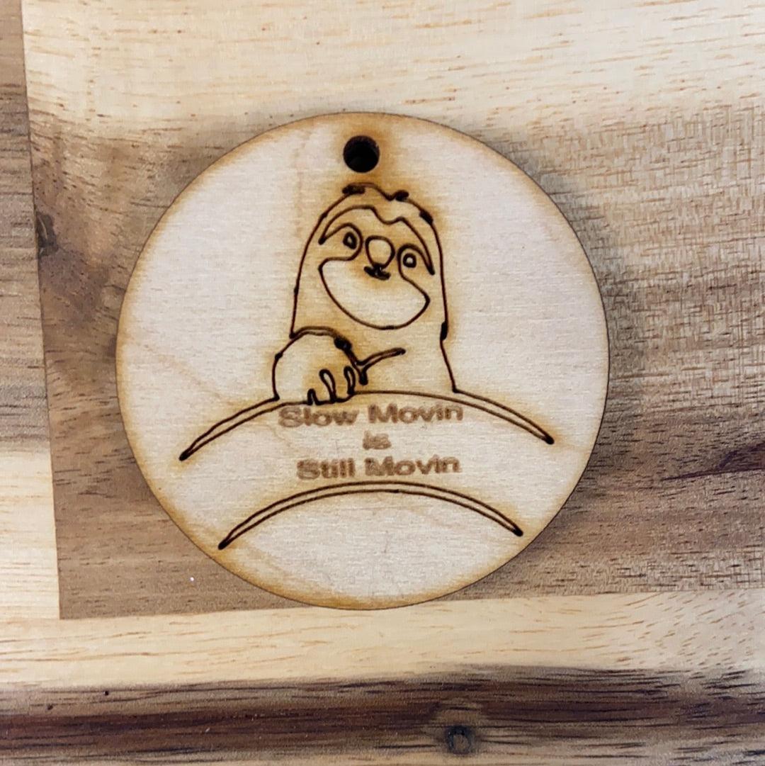 Sloth key tag - Northern Heart Designs