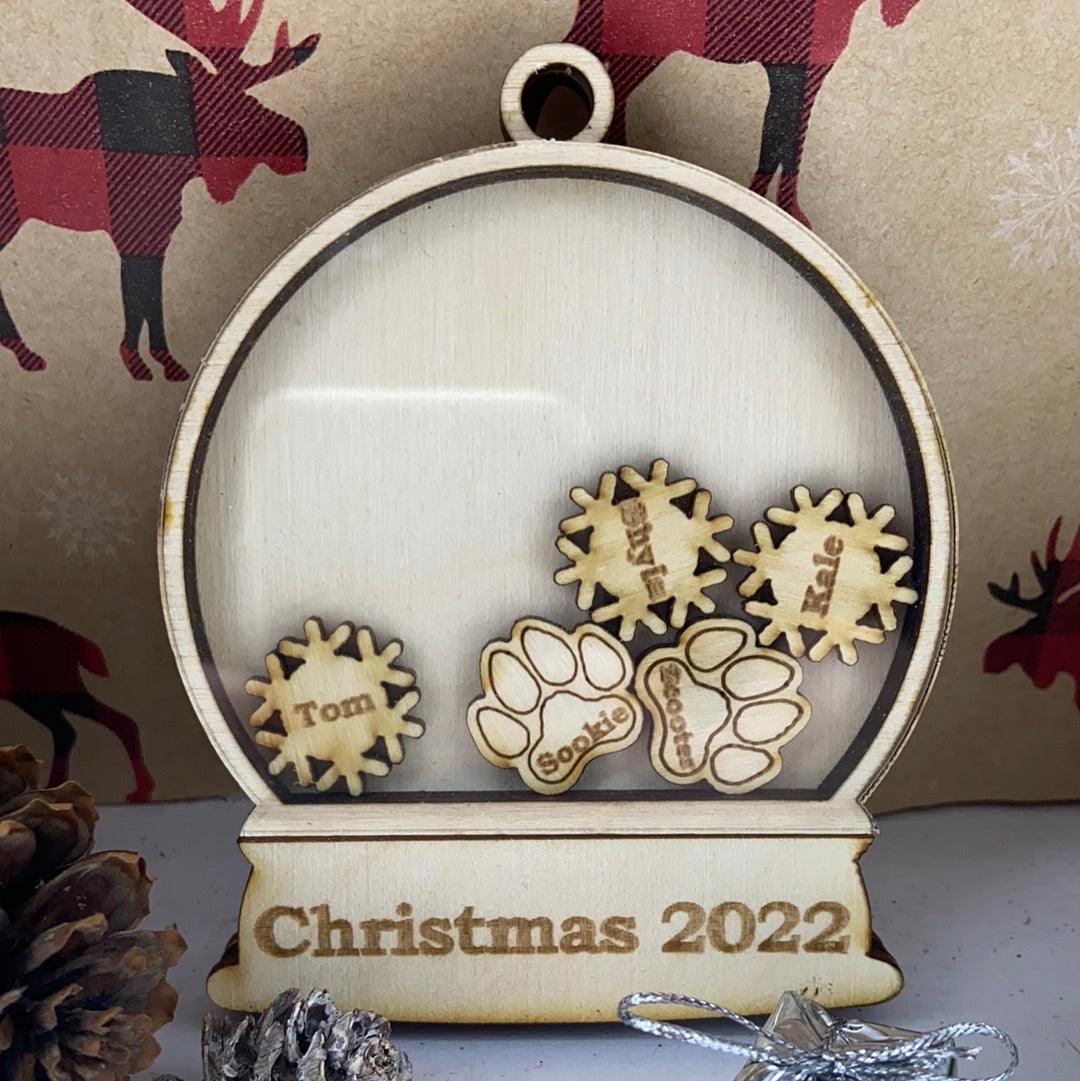 Snow Globe Ornament - Northern Heart Designs