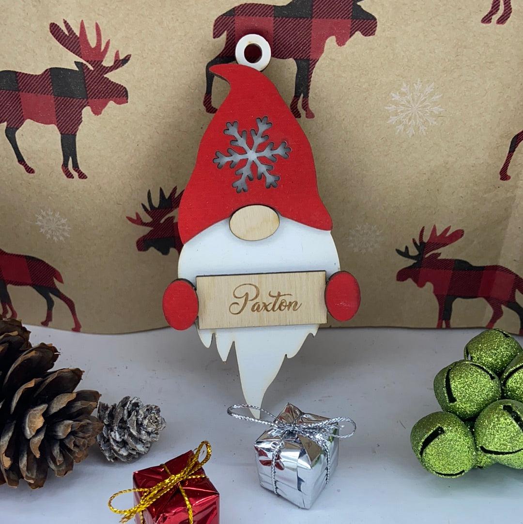 Snowflake Gnome Ornament - Northern Heart Designs