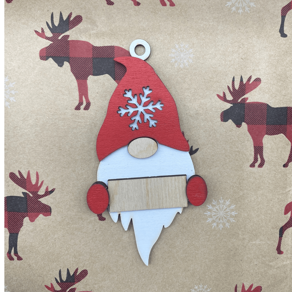 Snowflake Gnome Ornament - Northern Heart Designs