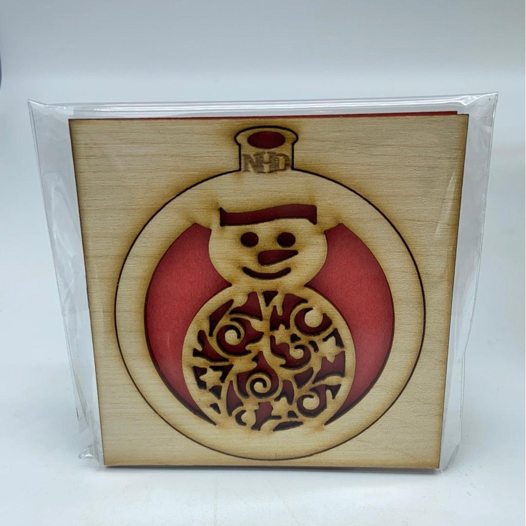 snowman ornament - Northern Heart Designs
