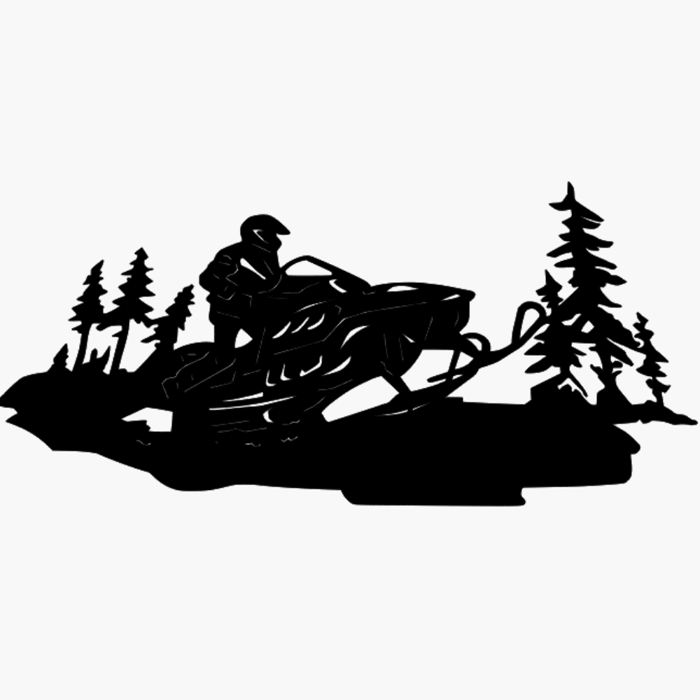 Snowmobile Monogram - Northern Heart Designs