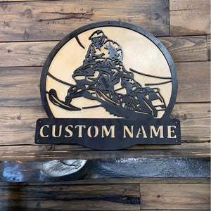 Snowmobile Name Sign - Northern Heart Designs