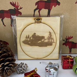 snowmobile ornament - Northern Heart Designs