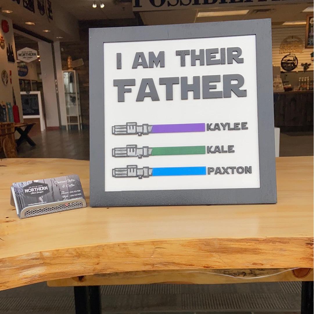 Star Wars family sign - Northern Heart Designs