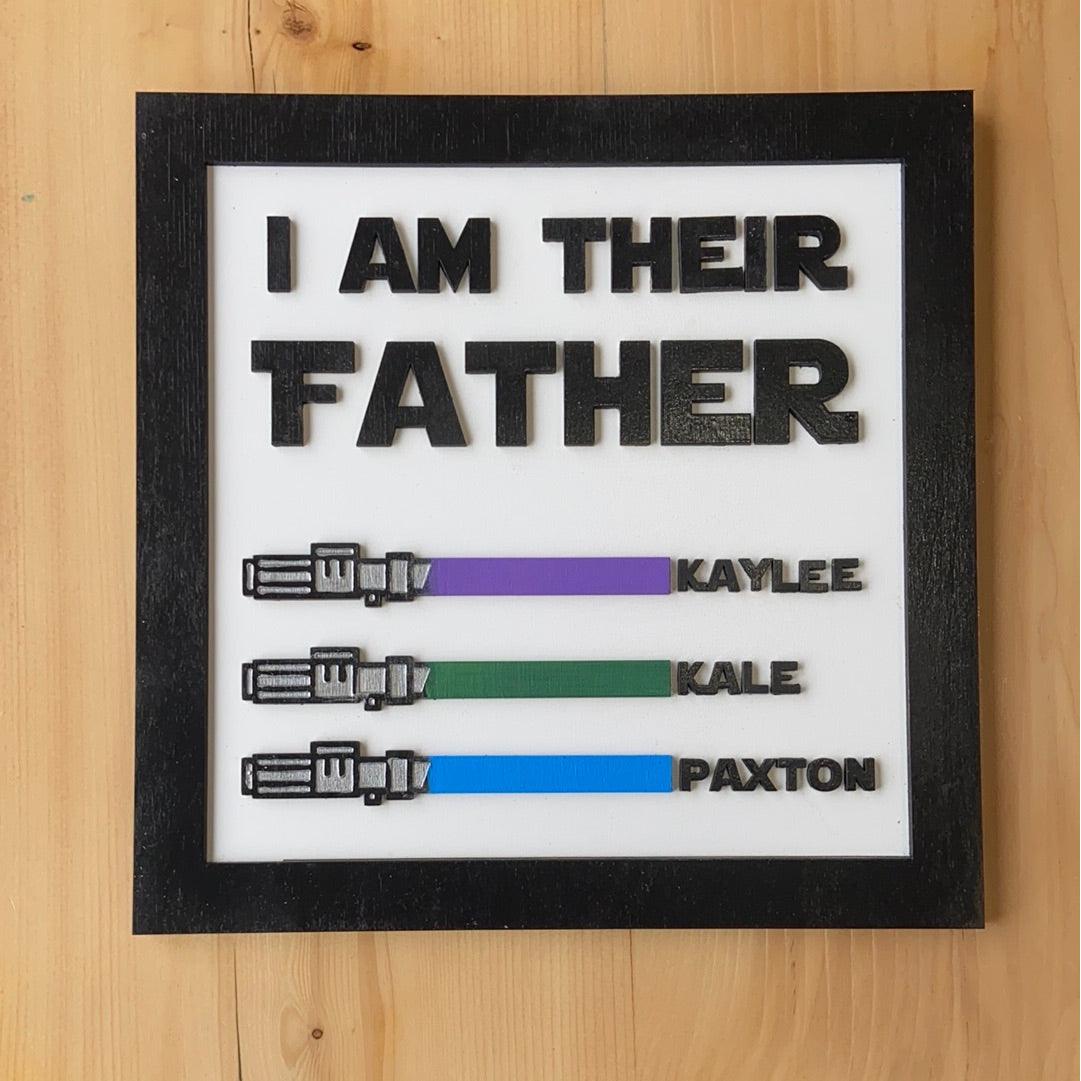 Star Wars family sign - Northern Heart Designs