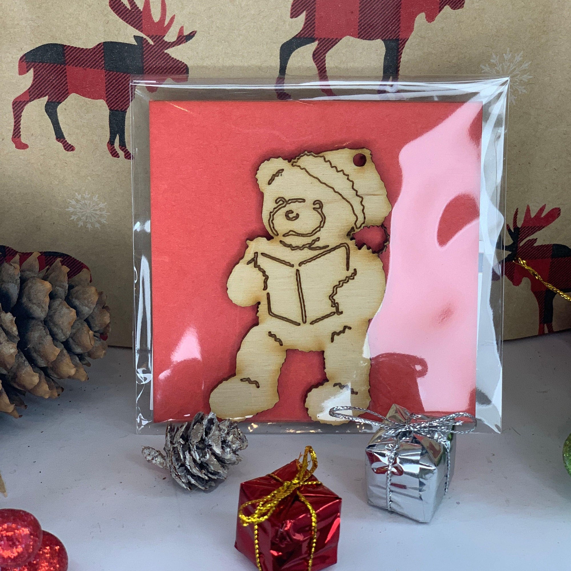 Teddy bear Ornament - Northern Heart Designs