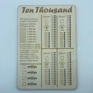 Ten thousand board game - Northern Heart Designs