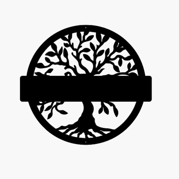 Tree Of Life Address Sign Northern Hart Designs