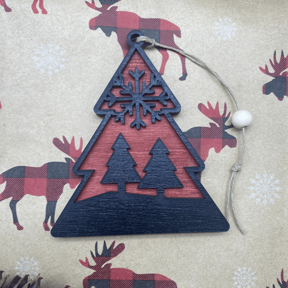 Tree Scenery Ornament - Northern Heart Designs