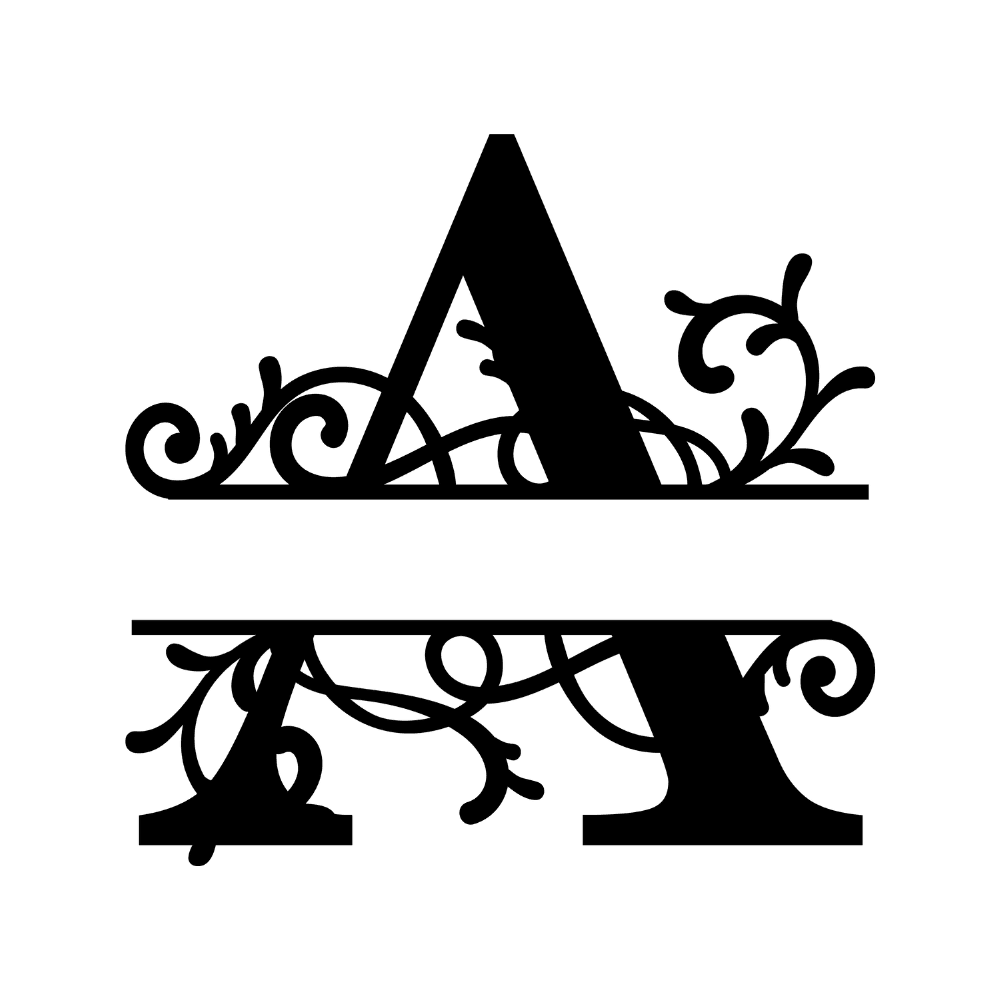 Vines Monograms - Northern Hart Designs