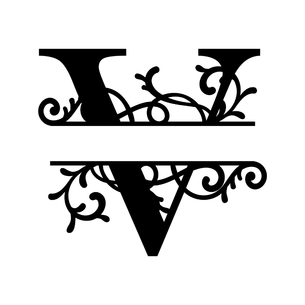 Vines Monograms - Northern Hart Designs