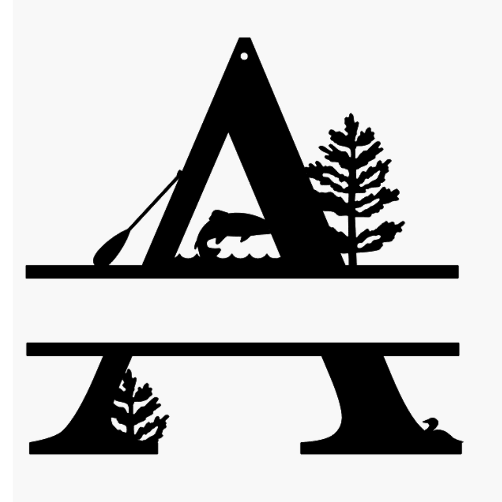 Water Theme Monograms - Northern Hart Designs