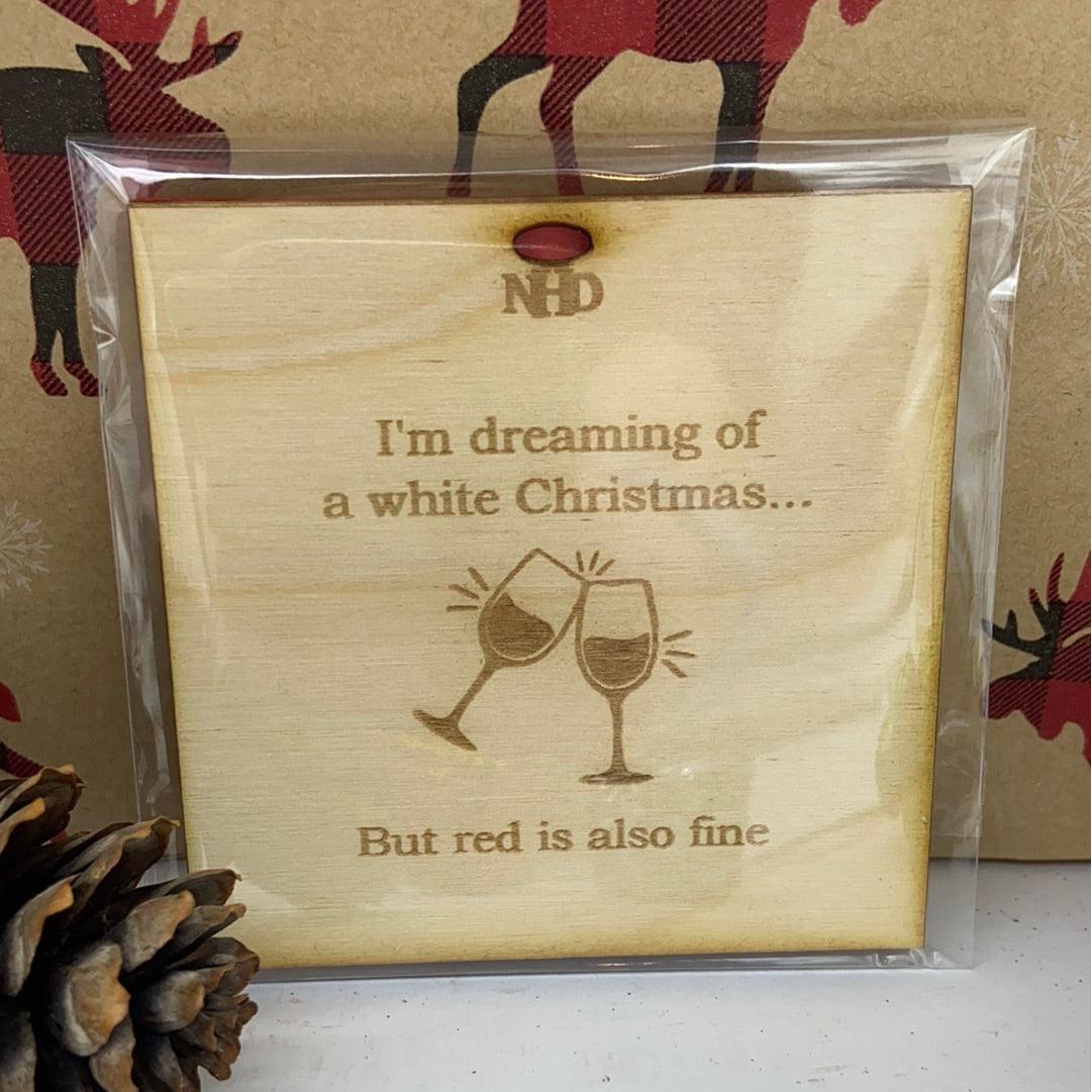 Wine ornament - Northern Heart Designs