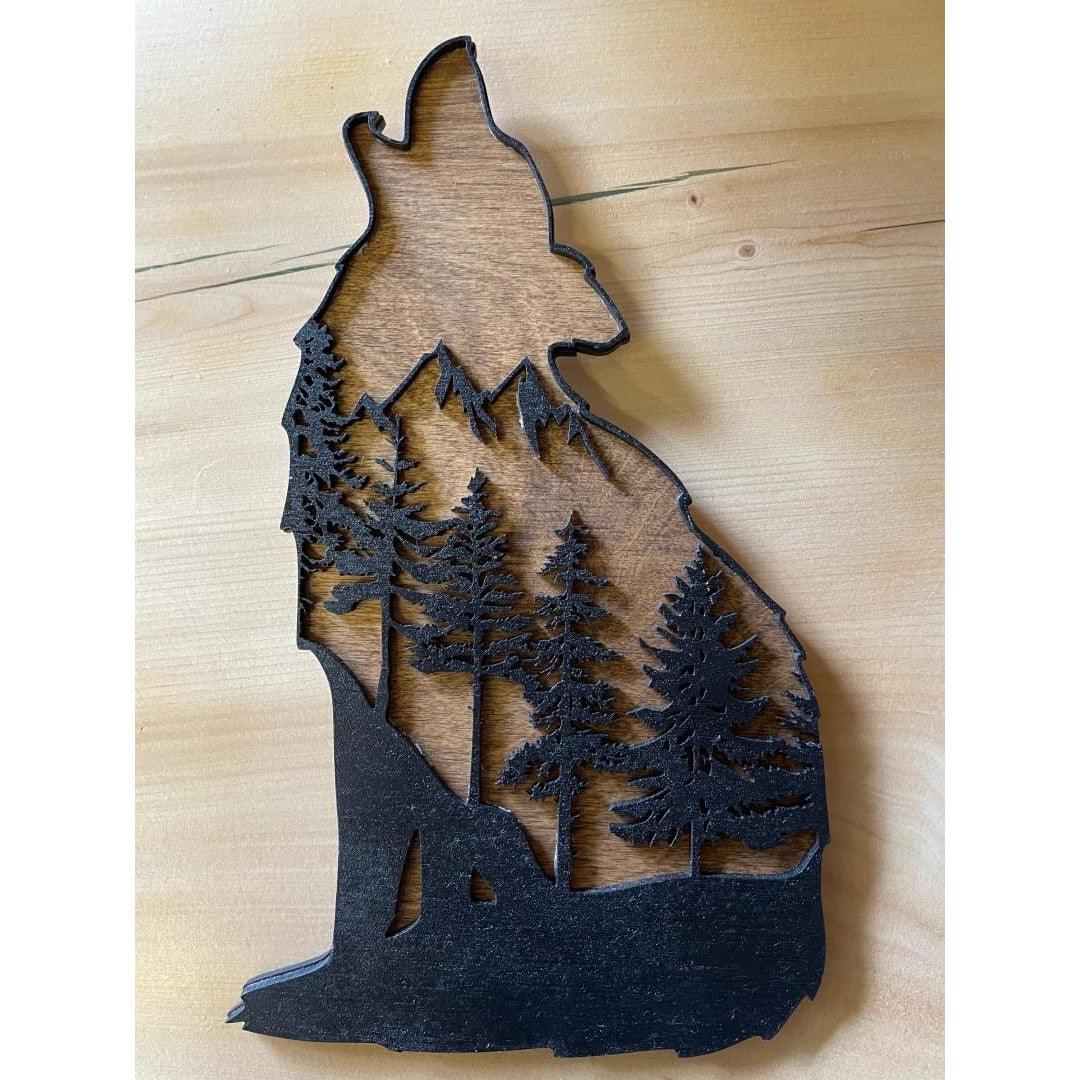 Wolf Howling Multilayer - Northern Heart Designs