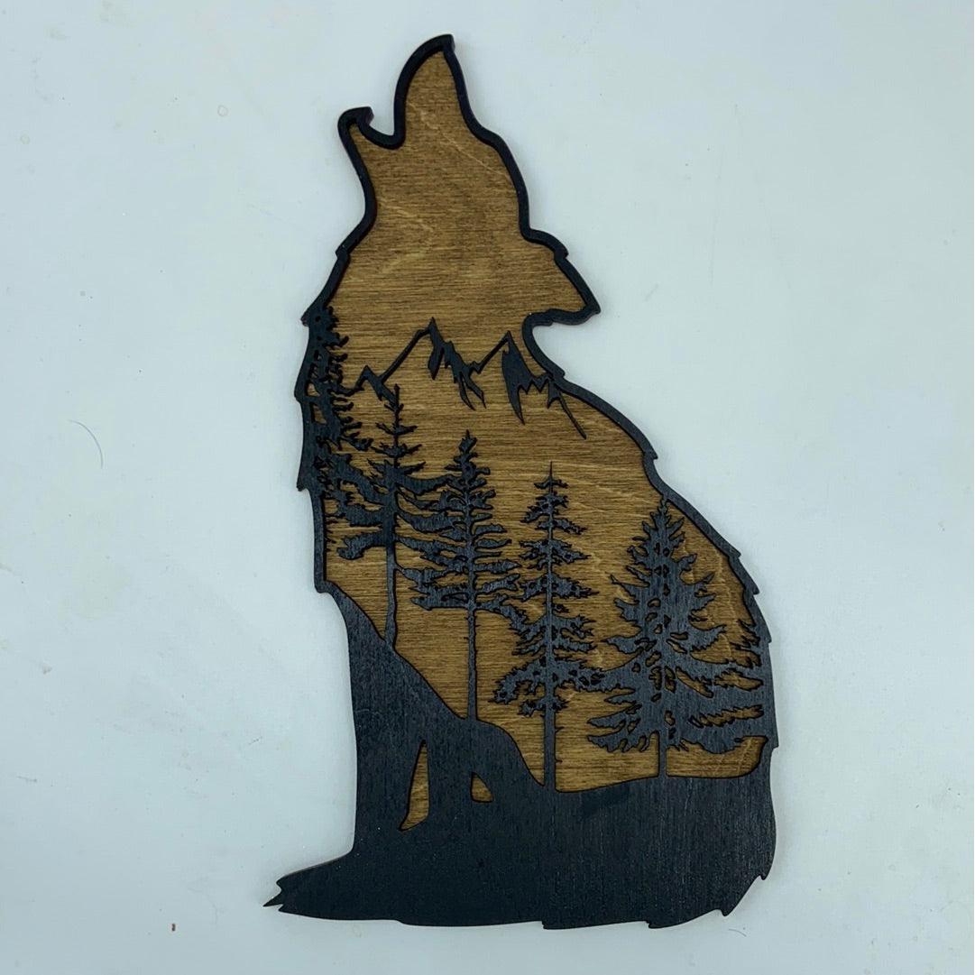Wolf Howling Multilayer - Northern Heart Designs