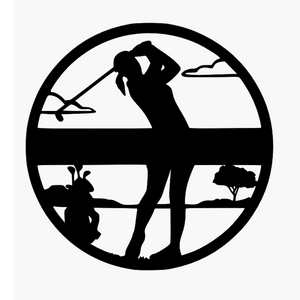 Woman Golfer Round - Northern Heart Designs